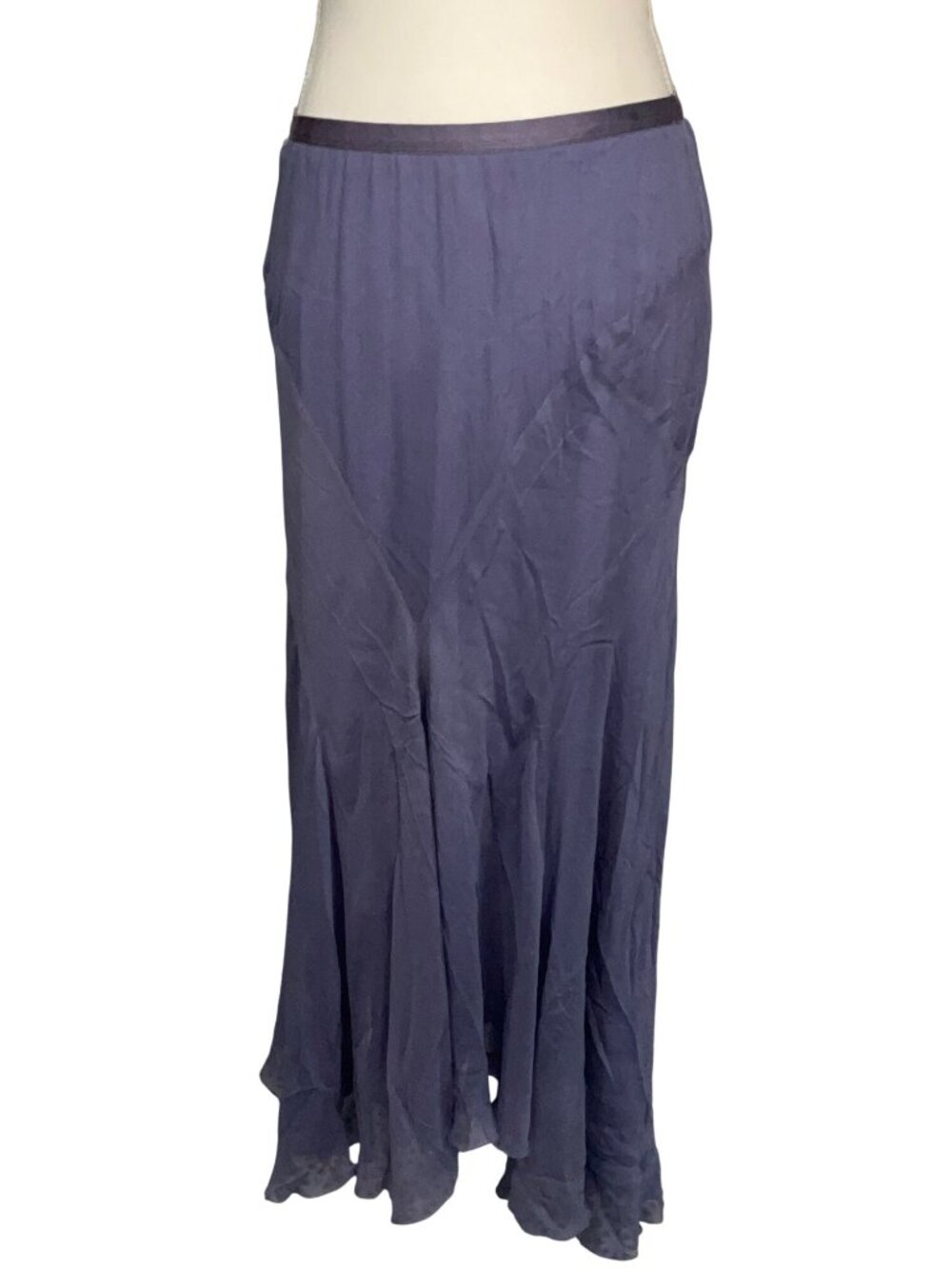 Polo Ralph Lauren Amla Midi Skirt in Lavender Purple 6 Womens Chiffon - Picture 5 of 14